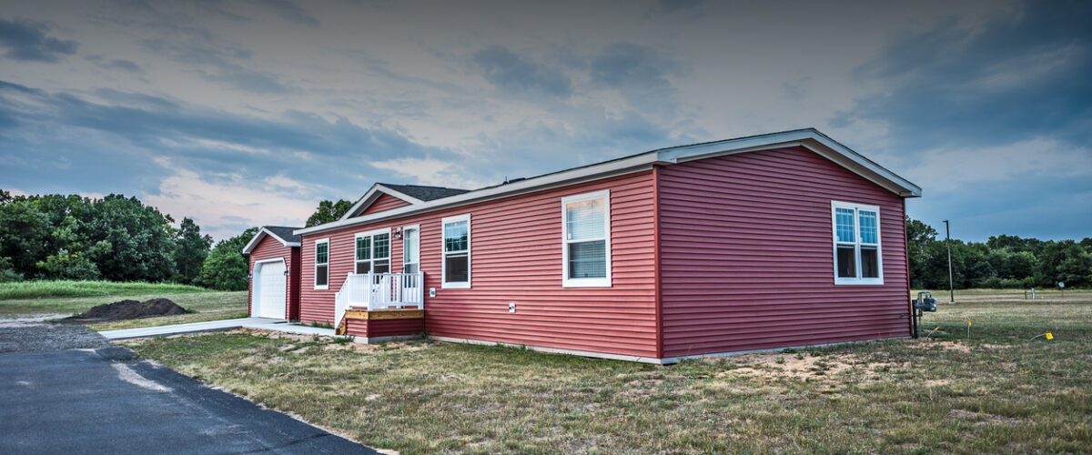 New Red Manufactured Home